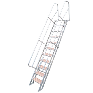 内蒙古阁楼梯双柱款（型材踏步）室内外爬梯载重150KG